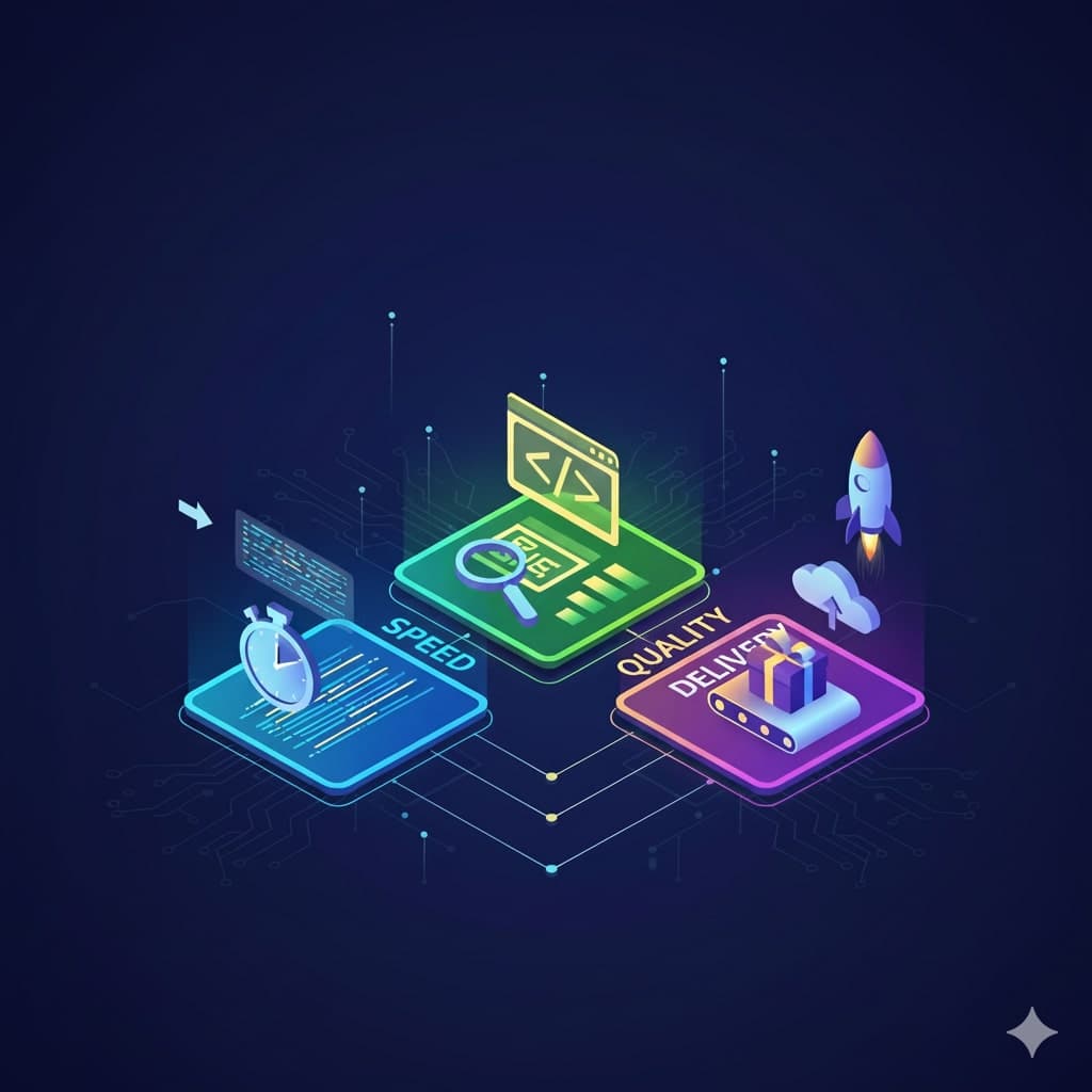 Software development tools that control speed, quality, and delivery